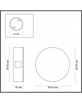 4266/4WL HIGHTECH ODL21 191 золотистый/металл Настенный светильник IP20 LED 4W 156Лм 3000K BEATA-foto2