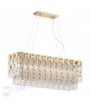 4989/10 HALL ODL22 389 золотой/стекло Люстра E14 10*40W BUCKLE-foto5