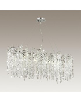 5004/12 HALL ODL23 484 серебристый/прозрачный металл/хрусталь Люстра G9 12*40W BANCHE-foto3