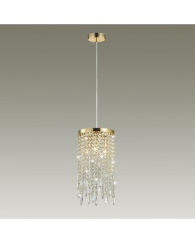 5028/3 MODERN ODL23 431 золотой/прозрачный металл/хрусталь Подвес E14 3*40W CHOKKA-foto3