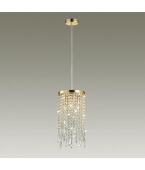 5028/3 MODERN ODL23 431 золотой/прозрачный металл/хрусталь Подвес E14 3*40W CHOKKA-foto3