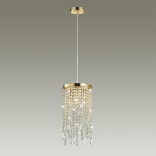 5028/3 MODERN ODL23 431 золотой/прозрачный металл/хрусталь Подвес E14 3*40W CHOKKA-foto3