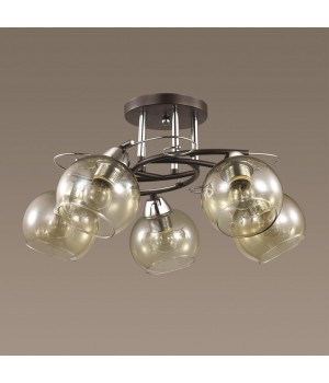 3507/5C COMFI LN18 073 хром, венге Люстра потолочная E27 5*60W 220V MELEFA-foto3