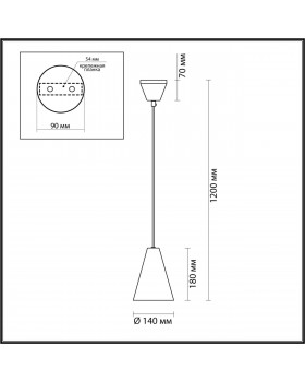 5226/1 LOFTI LN22 199 черный, матовое золото Подвес E27 40W 220V BROOKS-foto2