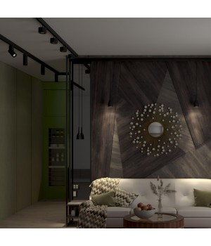 358551 SHINO NT21 049 черный Трековый светильник для низков. шинопровода, длина провода 1м IP20 LED 4000K 12W 48V FLUM-foto3