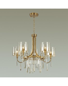 4886/5 HALL ODL_EX23 41 бронзовый/янтарн./металл/стекло Люстра E14 5*40W NICOLE-foto3