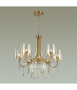 4886/5 HALL ODL_EX23 41 бронзовый/янтарн./металл/стекло Люстра E14 5*40W NICOLE-foto3