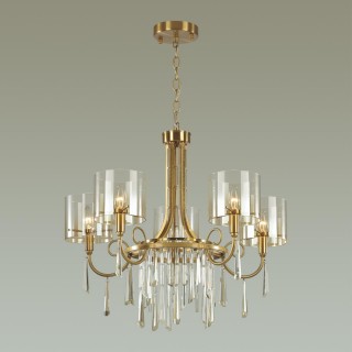 4886/5 HALL ODL_EX23 41 бронзовый/янтарн./металл/стекло Люстра E14 5*40W NICOLE-foto3