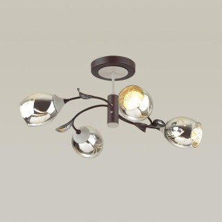 4527/4C COMFI LN20 049 черный, серый Люстра потолочная E27 4*60W 220V MELISSA-foto3