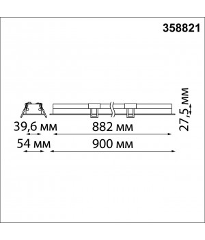 358822 SPOT NT22 262 белый Встраиваемый светодиодный светильник IP20 LED 4000K 24W 220V ITER-foto2