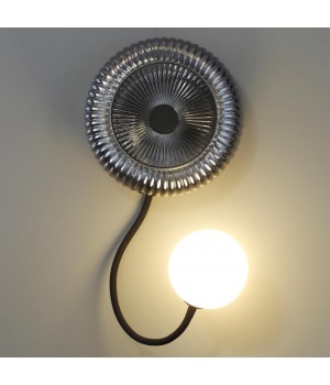 5013/1WA MODERN ODL23 511 черный/дымчатый/белый матовый металл/стекло Бра G9 LED 7W BUNY-foto5