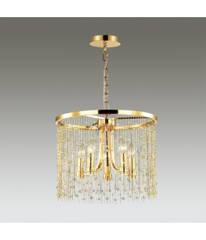 4844/5 HALL ODL21 409 золото/металл.цепочки /стекло Люстра E14 5*40W RAINI-foto3