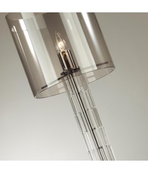 4890/1F HALL ODL_EX23 43 черный хром/дымчатый/ металл/стекло Торшер E27 1*40W NICOLE-foto6