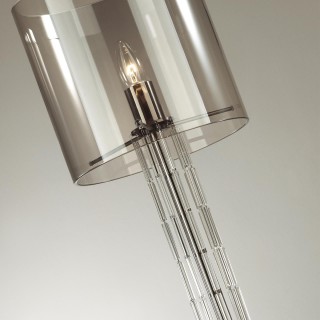 4890/1F HALL ODL_EX23 43 черный хром/дымчатый/ металл/стекло Торшер E27 1*40W NICOLE-foto6