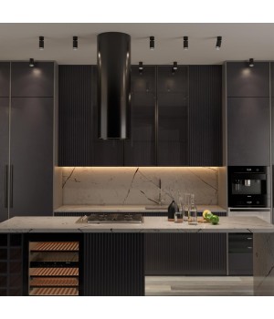 370885 OVER NT22 169 черный Светильник накладной IP20 GU10 9W 220V ULAR-foto3