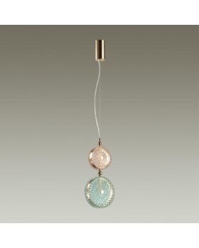 5412/13LB L-VISION ODL_EX23 8 золотой/розовый/голубой металл/стекло Подвес LED 13W 4000K CARAMELLA-foto3