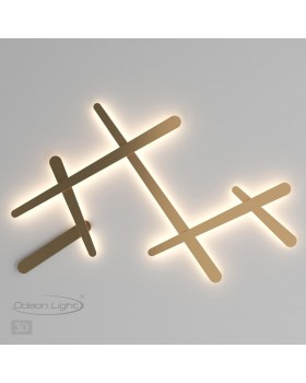 4231/36WL HIGHTECH ODL21 103 золотист/металл Настенный светильник IP20 LED 36W 2600Лм 4000К RUDY-foto4