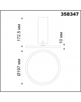 358347 OVER NT20 198 белый Светильник накладной IP20 LED 4000K 18W 85-265V HAT-foto2