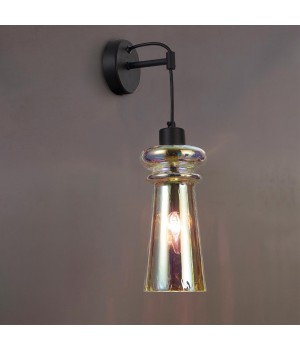 4967/1W MODERN ODL23 301 матов.черный/разноцветный/металл/стекло Бра E14 1*40W PASTI-foto3