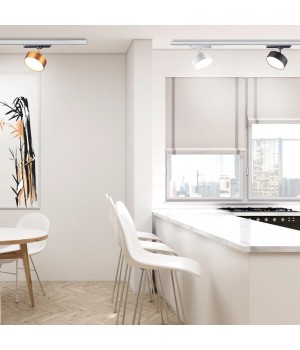 358755 PORT NT21 092 белый Светильник трековый однофазный трехжильный IP20 LED 24W 4000K 2100Лм 100-265V PROMETA-foto3