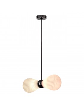 5418/2 MODERN ODL_EX23 19 черный хром/белый матовый/металл/стекло Подвес E14 2*40W ELICA-foto5