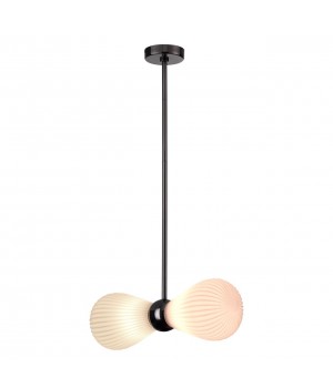 5418/2 MODERN ODL_EX23 19 черный хром/белый матовый/металл/стекло Подвес E14 2*40W ELICA-foto5