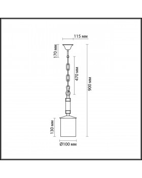 2767/1 COUNTRY ODL15 495 медн./дерево/стекло Подвес E27 60W 220V FABO-foto2