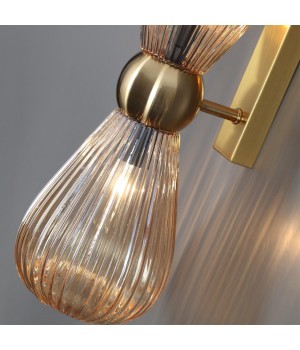 5402/2W MODERN ODL_EX23 21 золотой/янтарный/металл/стекло Бра E14 2*40W ELICA-foto5