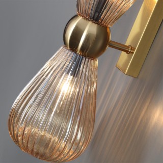 5402/2W MODERN ODL_EX23 21 золотой/янтарный/металл/стекло Бра E14 2*40W ELICA-foto5