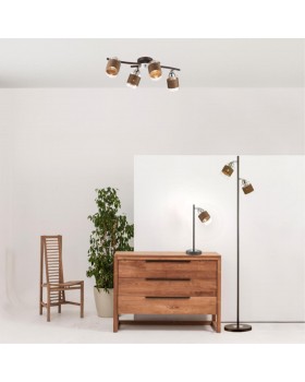 3030/4CA COMFI LN16 207 хром, кофе Люстра потолочная E27 4*60W 220V FILLA-foto3