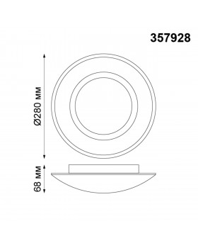 357928 OVER NT19 133 белый Накладной светильник IP20 LED 3000К 7W 220V CAIL-foto2