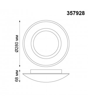 357928 OVER NT19 133 белый Накладной светильник IP20 LED 3000К 7W 220V CAIL-foto2