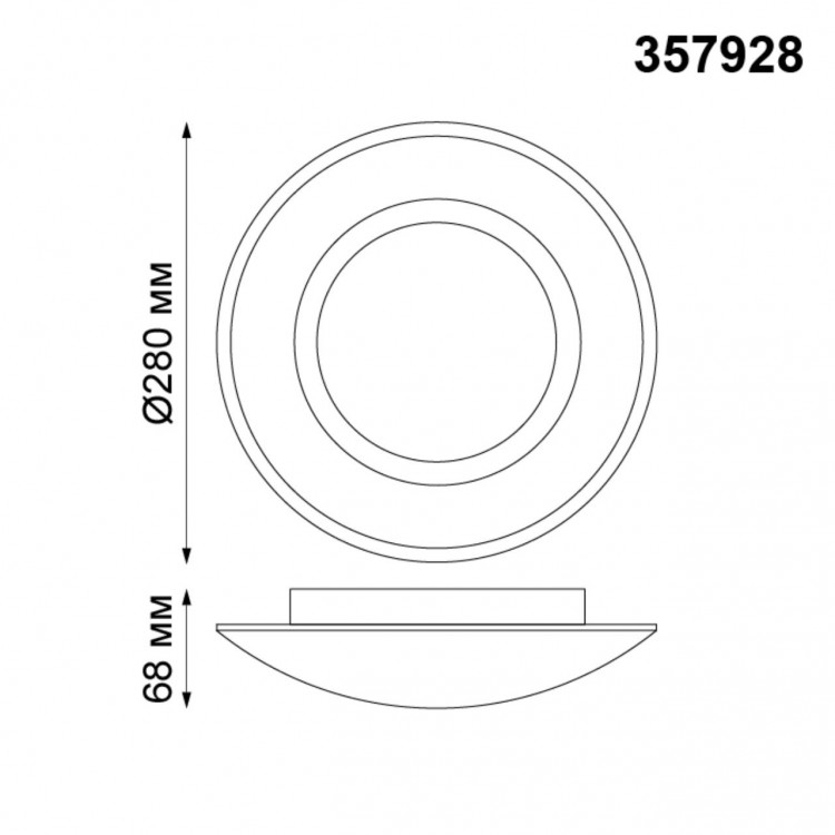 357928 OVER NT19 133 белый Накладной светильник IP20 LED 3000К 7W 220V CAIL