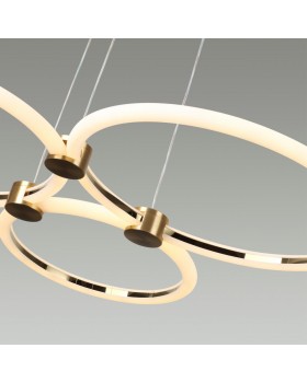 5297/80L LEDIO LN23 029 золотой Светильник подвесной LED 80W 3000-6000К 6232Лм 220V NOVA-foto3