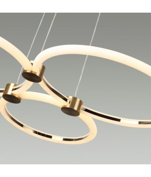 5297/80L LEDIO LN23 029 золотой Светильник подвесной LED 80W 3000-6000К 6232Лм 220V NOVA-foto3