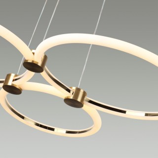 5297/80L LEDIO LN23 029 золотой Светильник подвесной LED 80W 3000-6000К 6232Лм 220V NOVA-foto3