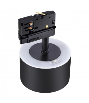 358977 PORT NT22 119 черный Трехфазный трековый светильник с переключ. цв. температуры IP20 LED 3000К\4000К\6000К 12W вниз + 3W вверх 110-265V GIRO-foto7