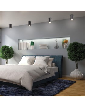 370420 OVER NT19 215 черный Накладной светильник IP20 GU10 50W 220V PIPE-foto3