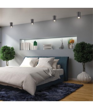 370420 OVER NT19 215 черный Накладной светильник IP20 GU10 50W 220V PIPE-foto3