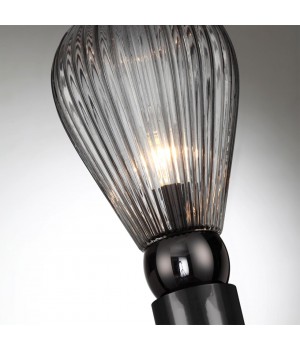 5417/1T MODERN ODL_EX23 17 черный хром/дымчатый/металл/стекло Настольная лампа E14 1*40W ELICA-foto5