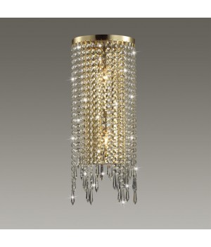 5028/2WA MODERN ODL23 431 золотой/прозрачный металл/хрусталь Бра E14 2*40W CHOKKA-foto3