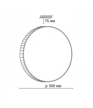 2078/EL PALE SN 073 Светильник пластик/белый/янтарный LED 72Вт 3000-6000K D500 IP43 пульт ДУ DINA AMBER-foto2