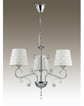 2997/3 COMFI LN16 094 хром/ткань/хрусталь Люстра Е14 3*40W 220V FRITTA-foto3