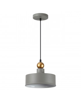 4089/1 PENDANT ODL19 361 серый/золотой Подвес Е27 1*40W BOLLI