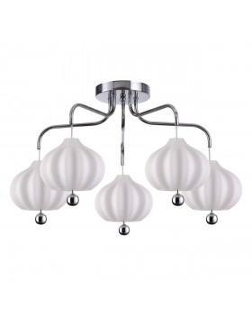 4458/5C COMFI LN20 084 хром, белый Люстра потолочная E27 5*60W 220V JULIET