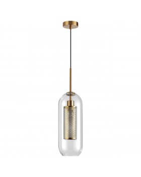 4940/1 PENDANT ODL22 291 античн.бронза/металл/прозрачный/стекло Подвес E27 1*40W CLOCKY