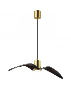 4900/1B PENDANT ODL22 289 чёрный/бронзовый/стекло Подвес GU10 1*5W BIRDS