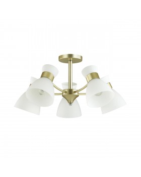 4535/5C COMFI LN21 203 матовое золото Люстра потолочная E27 5*60W 220V WILMA 4535/5C COMFI LN21 203 матовое золото Люстра потолочная E27 5*60W 220V WILMA