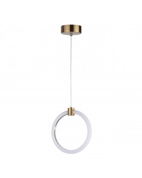 5297/7L LEDIO LN23 029 золотой Подвес LED 7W 3000K 574Лм 220V NOVA