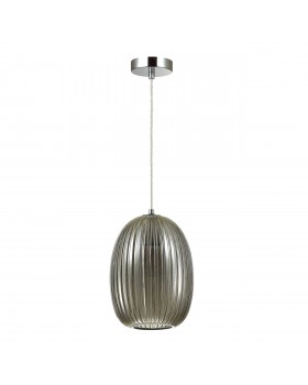 4702/1 PENDANT ODL20 283 дымчатый/хром Подвес E27 60W 220V DORI